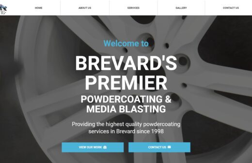 Precision Powdercoating of Melbourne Website by Harvest Web Design